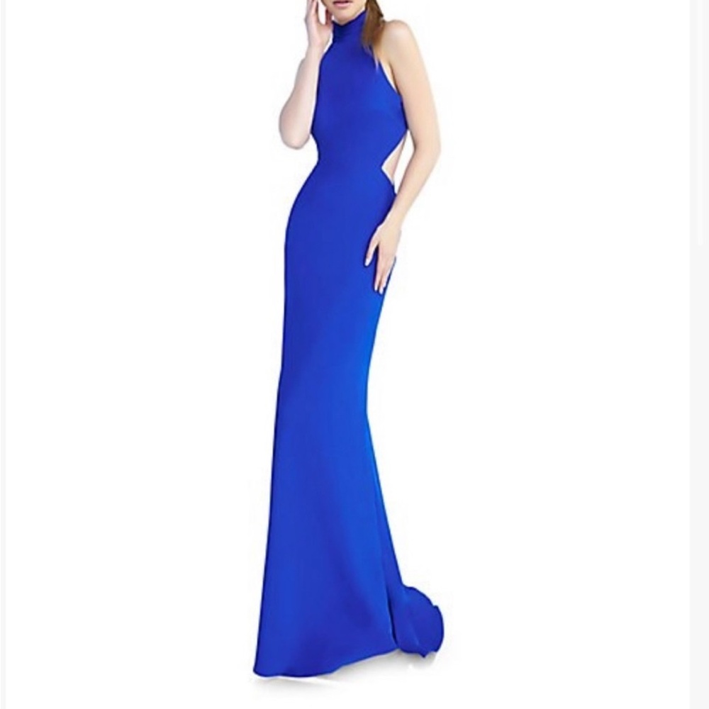 Mac Duggal evening formal sleeveless gown: Cobalt Blue